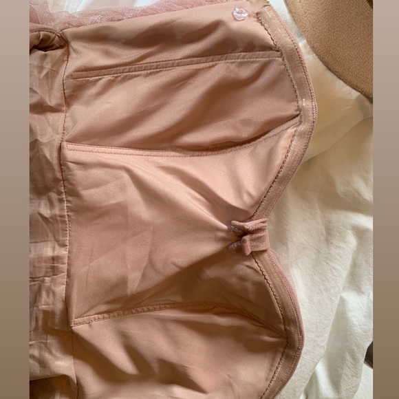 Jenny Yoo JULIA Whipped Apricot Tulle Bridesmaid Dress - CONVERTIBLE STRAPS - Picture 5 of 6